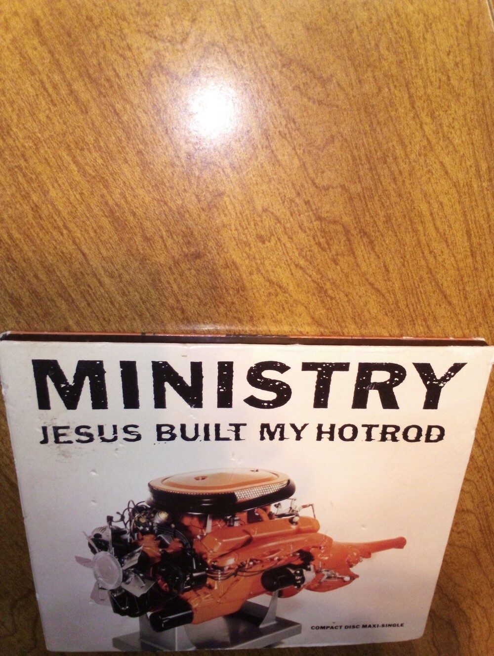 Ministry Jesus Built My Hotrod 3 Track Maxi Single 1991 Sire Records CD
